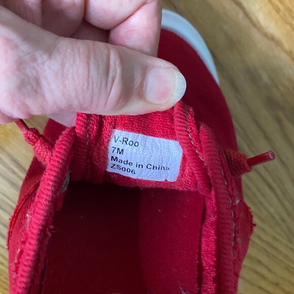 Blowfish Red Canvas slip in Sneakers Womens size 7 - Picture 5 of 7